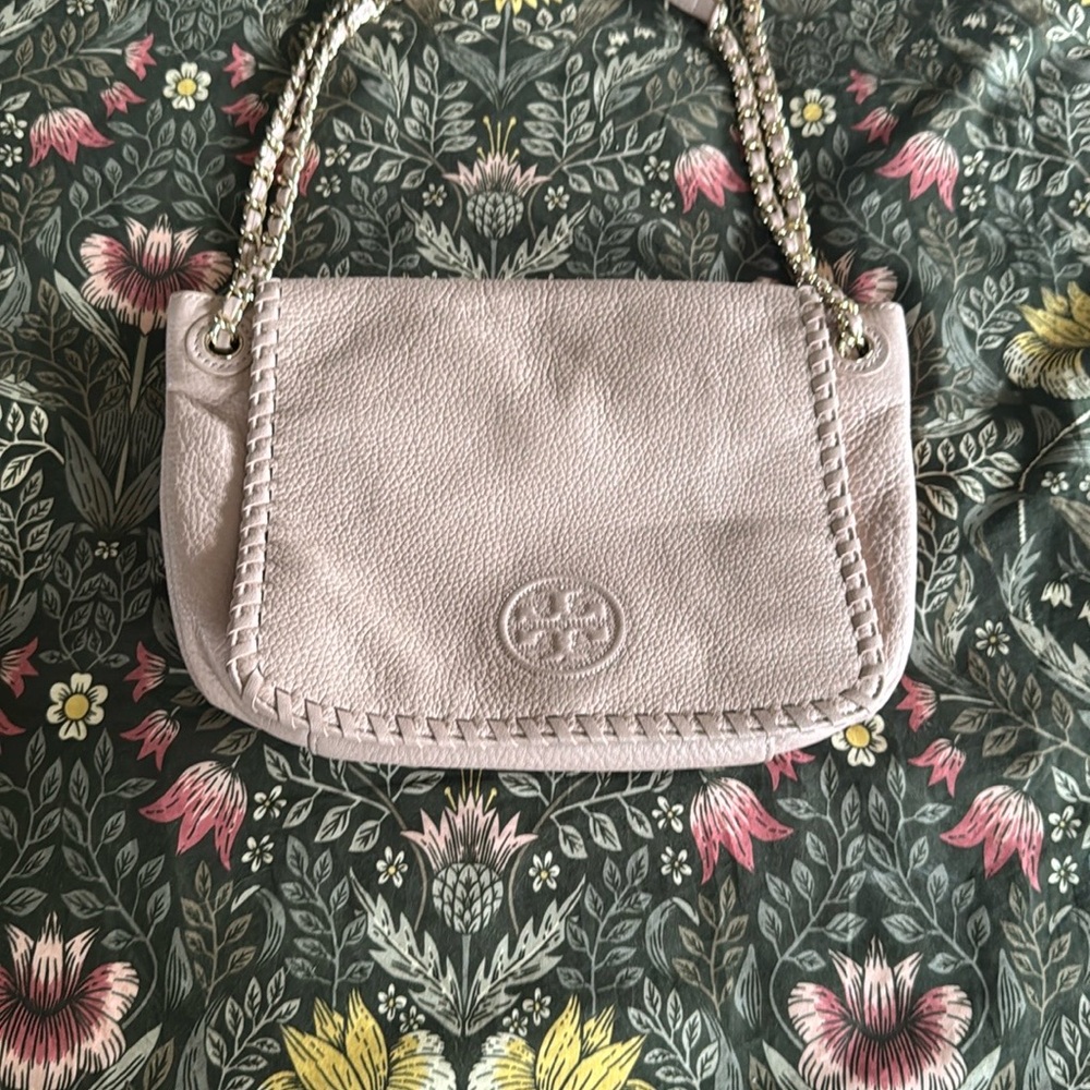 Tory Burch Pink Leather Shoulder Bag